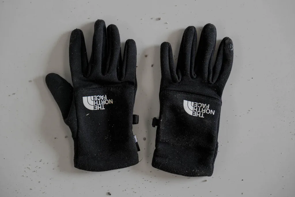 Pair of black gloves